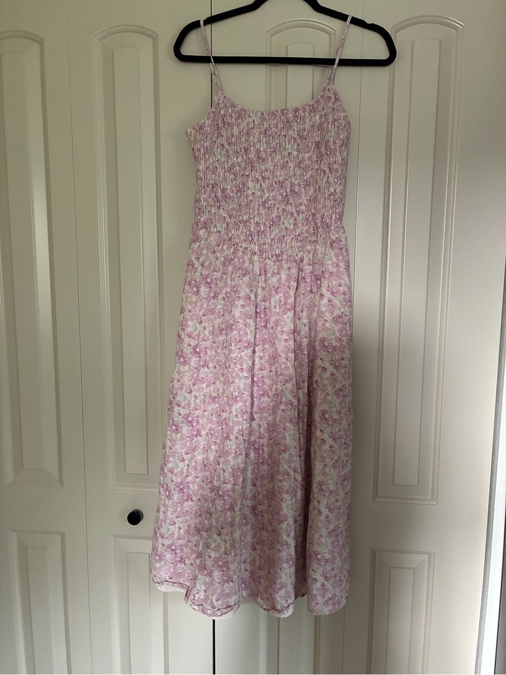 American Eagle Outfitters Lavender Floral Smocked Dress